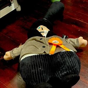 Nightmare before Christmas Mayor Plush Toy with Black Hat and Gray Jacket